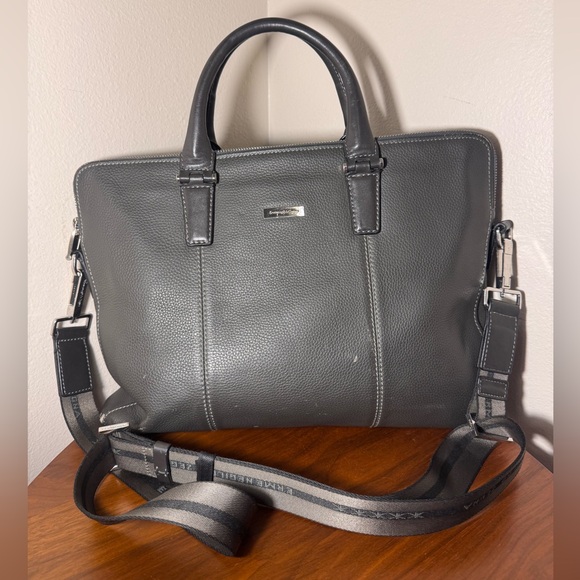 Ermenegildo Zegna Leather Traveller Briefcase Bag